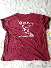 Damen Shirt weinrot Gr. 46,  Aufdruck Forsthaus Taubensuhl,gebraucht 