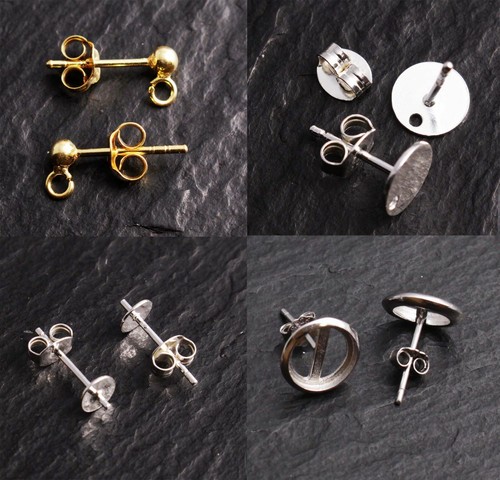 Ohrschmuck fassung ohrstecker - ohrschmuck,