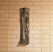 Bergbau  Heilige  Barbara     Großes Aluminium  Wandrelief