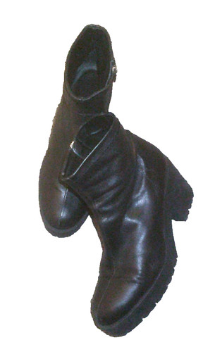 Schwarze stiefelette mit - stiefelette,