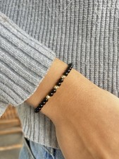 Onyx Armband Mit Drei Massiven
