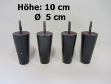 4 von 8 Couchfüße Sofafüße Holzbeine Möbelfüße Füße Tischbeine Holzfüße H 10 cm.