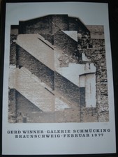 Gerd Winner (sign.) Galerie Schmücking Braunschweig Februar 1977 - 70,5cmx100cm