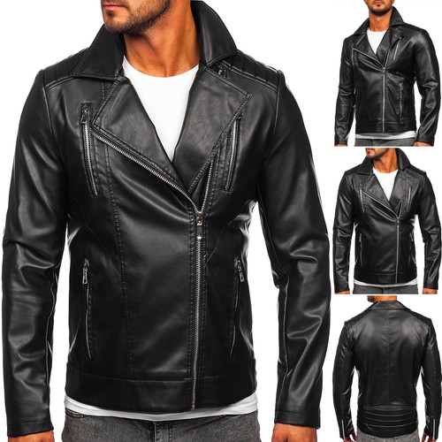 Kunstlederjacke bikerjacke - kunstlederjacke,