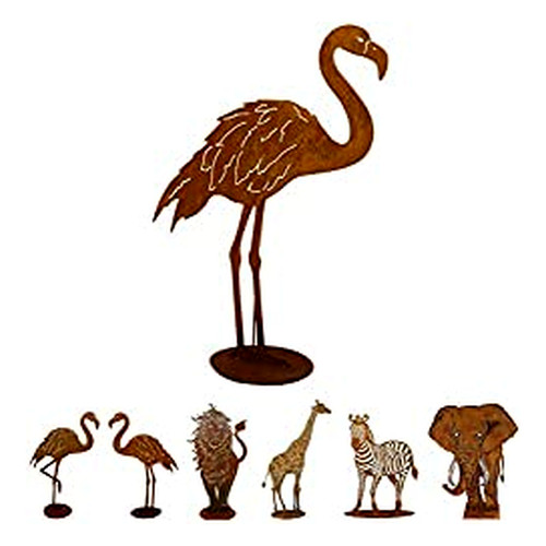 Gartenfigur rost auf festem - auf,