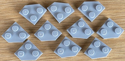 Lego 10x keilplatte - lego,