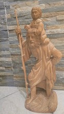 Holz Figur Christopherus mit