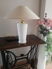 Vintage Tischlampe Muranoglas  80er Jahre mit beleuchtetem Lampenfuss **