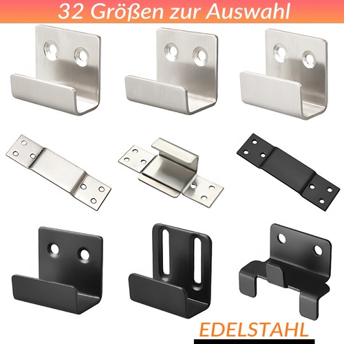 Edelstahl schwerlast haken - edelstahl,