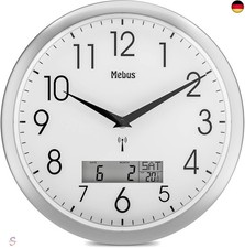 Mebus Analoge Funk-Wanduhr