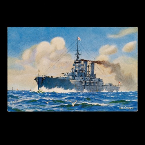 Raphael tuck postkarte hms - raphael,