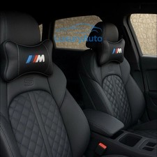 BMW M-Sport Nackenkissen | Kopfstützenkissen Auflage | Schwarz | BMW Logostickerei