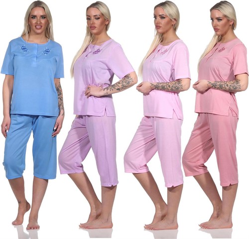 Damen capri pyjama - damen, mit