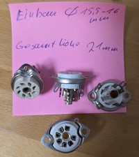 Röhrensockel, 7 Pol Sockel, Keramik, Einbau, NOS, unbenutzt (16)