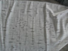 Gardinen, Schiebegardinen,  weiß gemustert 2 Stück,  mit Schiene und Beschwerung