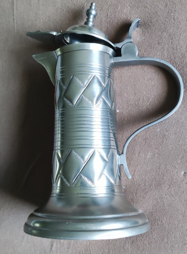 Zinnkrug mit deckel - zinnkrug,