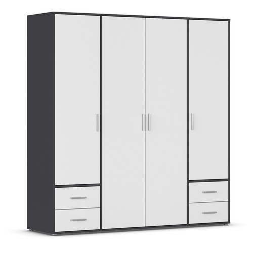 Drehtürenschrank alpinweiß - -,