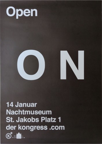 Poster plakat nachtmuseum - plakat,
