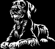 DEUTSCH DRAHTHAAR Aufkleber -