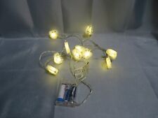 LED Lichterkette für Innen-Batteriebetrieben. Herzformen mit Glitter-Warmweiß