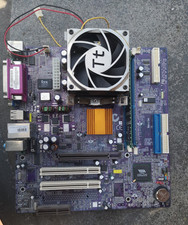 ECS Elitegroup L7VMM2 Rev 1.1  Mainboard + AMD Athlon + RAM