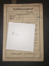 Borgward Isabella Kfz Brief
