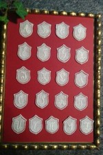 6 Stück Monogramme "Wappen spitz" . Schweiz . 1940-1955er Jahre | Art. 7139