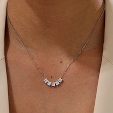 Halskette 2,0 kt Princess Cut