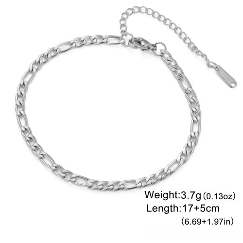 Edelstahl figaro armband gold - figaro,