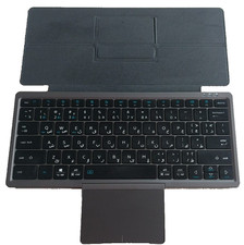 Klapptastatur Kabellose Bluetooth Tastatur mit Arabischen Zeichen Ledertasche 