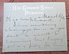 1908 Handgeschriebene