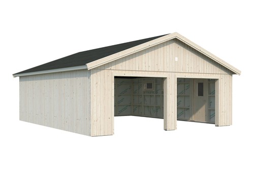 Doppel holzgarage andre - doppel-holzgarage,