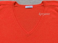 MALO Italy Pullover Cashmere feinste Kaschmir Lachs Orange Töne ¾  Arm