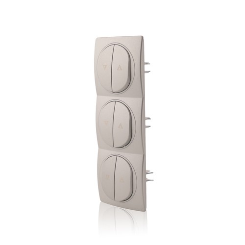 Jalousieschalter silber - 3x,
