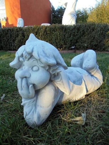 Steinfigur gartenzwerg - steinfigur,,