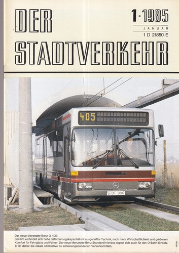 Der stadtverkehr 1985 - der,