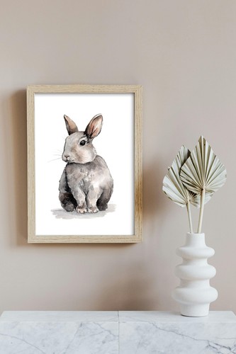 Kaninchen kunstdruck - kaninchen,