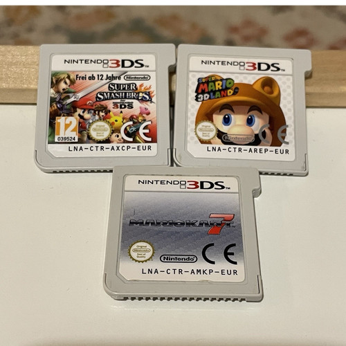 Nintendo 3ds game carts - game, super