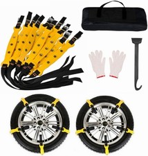 10er Auto Stabile Schneeketten Anfahrhilfe Schnee Reifenkette Eis Reifen Stabile