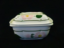 Villeroy & Boch Wildrose Spezial Mikrowellen Geschirr Schale mit Deckel 17,5 cm