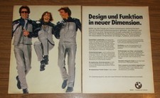 Seltene Werbung BMW Motorrad Lederbekleidung - Design und Funktion 1979