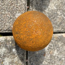3x Eisenkugel Stahlkugel Rostkugel Gartendeko 60mm 800g