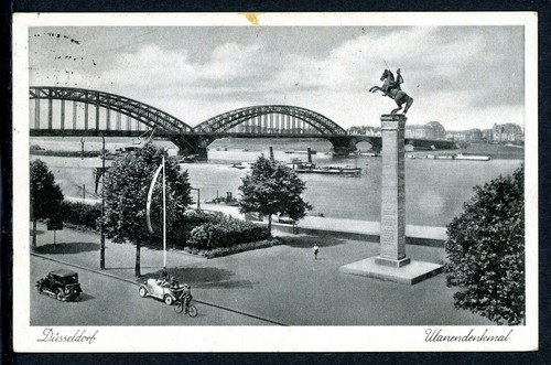 Düsseldorf ulanendenkmal - ak,