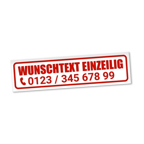 Wunschtext magnetschild auto - magnetschild,