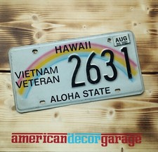 ***USA Nummernschild/Kennzeichen/license plate/Military* Hawaii Vietnam Veteran*