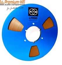 RTM Tonband LPR90 auf Aluspule in blau, 3-Loch