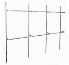 Wandgarderobe begehbar Kleiderschrank Regalsystem Wandregal Kleiderständer Regal