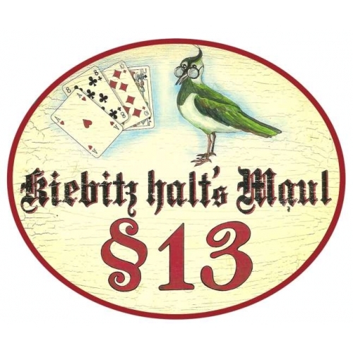 Kiebitz halts maul - halts,