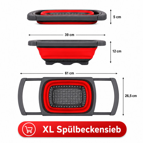 Küchensieb spülbeckensieb - küchensieb,