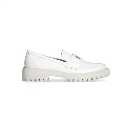 Liu weiße leder halbschuhe - jo,